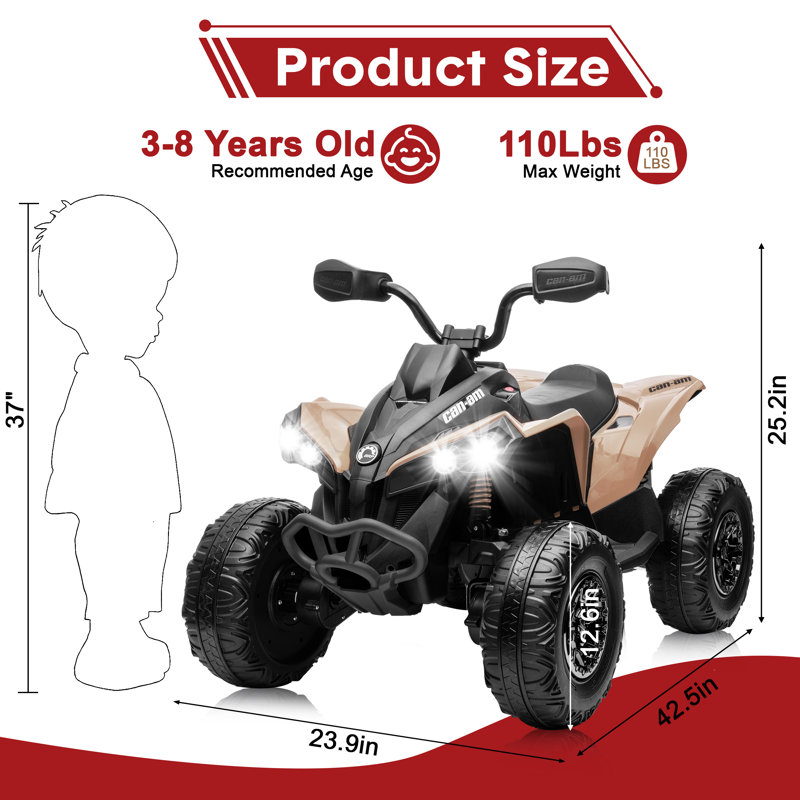 Kids 24 volt 4 wheeler best sale